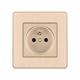 Aluminum Stainless Steel Switch ABL-French Socket-GOLD